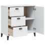 Credenza VIKEN Bianca 80x40x80 cm in Legno Multistrato