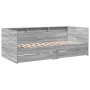 Divano Letto con Cassetti Grigio Sonoma 90x190 cm Multistrato