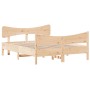 Giroletto con Testiera 140x190 cm in Legno Massello di Pino