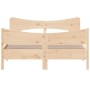 Giroletto con Testiera 140x190 cm in Legno Massello di Pino