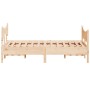Giroletto con Testiera 140x190 cm in Legno Massello di Pino