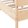 Giroletto con Testiera 140x190 cm in Legno Massello di Pino
