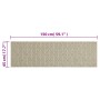 Tappeto da Cucina Lavabile Foglie 45x150 cm in Velluto