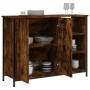 Credenza Rovere Fumo 100x33x75 cm in Legno Multistrato