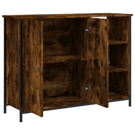 Credenza Rovere Fumo 100x33x75 cm in Legno Multistrato