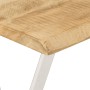 Tavolo Consolle Bordi Vivi 105x33x76 cm Legno Massello di Mango