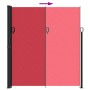 Tenda da Sole Laterale Retrattile Rossa 220x500 cm