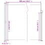 Tenda da Sole Laterale Retrattile Blu 220x300 cm