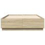 Giroletto Luci LED Rovere Sonoma 120x200 cm Legno Multistrato