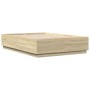 Giroletto Luci LED Rovere Sonoma 120x200 cm Legno Multistrato