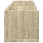 Mobili Parete 2 pz Rovere Sonoma 75x18x16,5cm Legno Multistrato