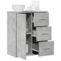 Credenza Grigio Cemento 60x31x70 cm in Legno Multistrato