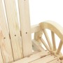 Sedie da Giardino Adirondack 2 pz in Legno Massello di Abete