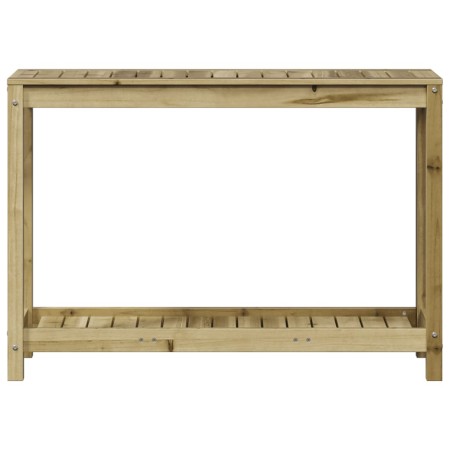 Tavolo Invaso con Ripiano 108x35x75 cm Legno Impregnato di Pino