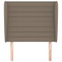 Testiera ad Orecchio Tortora 103x23x118/128 cm in Tessuto