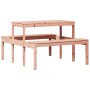 Tavolo da Picnic 110x134x75 cm in Legno Massello di Douglas