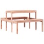 Tavolo da Picnic 110x134x75 cm in Legno Massello di Douglas