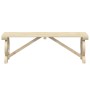 Panche da Giardino 2 pz in Legno Massello di Abete