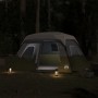 Tenda Famiglia con LED 6 Persone Verde Chiaro Rilascio Rapido