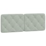Letto con Materasso Grigio Chiaro 140x200 cm in Velluto