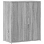 Credenza Grigio Sonoma 60x31x70cm in Legno Multistrato