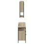 Set Mobili da Bagno 3 pz Rovere Sonoma in Legno Multistrato