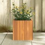 Fioriera da Giardino 35x35x35 cm in Legno Massello di Acacia