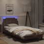 Giroletto con Luci LED Marrone 90x200 cm in Similpelle