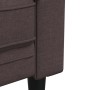 Divano Chesterfield a 2 Posti Marrone Scuro in Tessuto