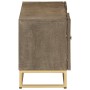 Mobile Porta TV 110x30x40 cm in Legno Massello di Mango e Ferro