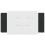 Cuscino Testiera Nero e Bianco 100 cm in Similpelle