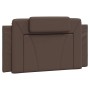 Letto con Materasso Marrone 100x200cm in Similpelle