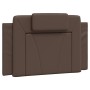 Letto con Materasso Marrone 80x200 cm in Similpelle