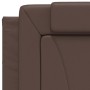 Letto con Materasso Marrone 80x200 cm in Similpelle