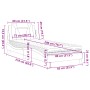 Letto con Materasso Marrone 80x200 cm in Similpelle