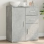 Credenza Grigio Cemento 60x31x70 cm in Legno Multistrato