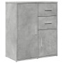 Credenza Grigio Cemento 60x31x70 cm in Legno Multistrato