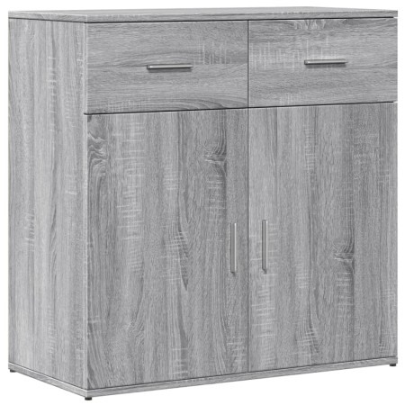 Credenza Grigio Sonoma 79x38x80 cm in Legno Multistrato