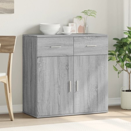 Credenza Grigio Sonoma 79x38x80 cm in Legno Multistrato