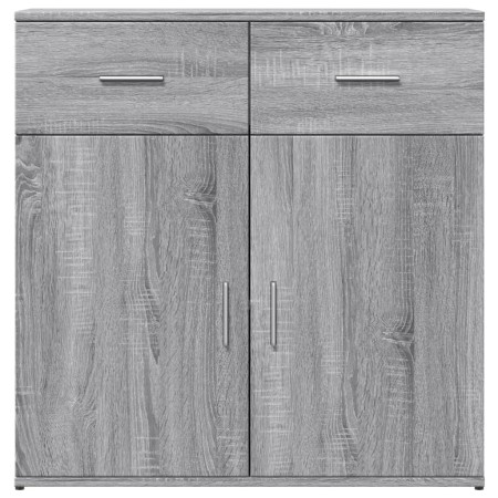 Credenza Grigio Sonoma 79x38x80 cm in Legno Multistrato