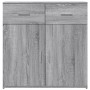 Credenza Grigio Sonoma 79x38x80 cm in Legno Multistrato