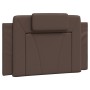 Letto con Materasso Marrone 90x190 cm in Similpelle