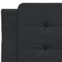 Letto con Materasso Nero 90x190 cm in Similpelle