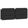 Letto con Materasso Nero 140x190 cm in Similpelle