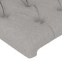 Testiera ad Orecchio Grigio Chiaro 83x23x118/128 cm in Tessuto