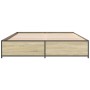 Giroletto Rovere Sonoma 120x190 cm in Legno Multistrato Metallo