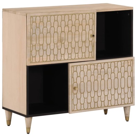 Credenza 80x33x75 cm in Legno Massello di Mango