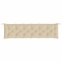 Cuscino per Panca Beige 200x50x7 cm in Tessuto Oxford