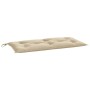 Cuscini Panca da Giardino 2pz Beige 100x50x7cm Tessuto Oxford