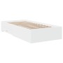 Giroletto con Cassetti Bianco 90x200 cm in Legno Multistrato